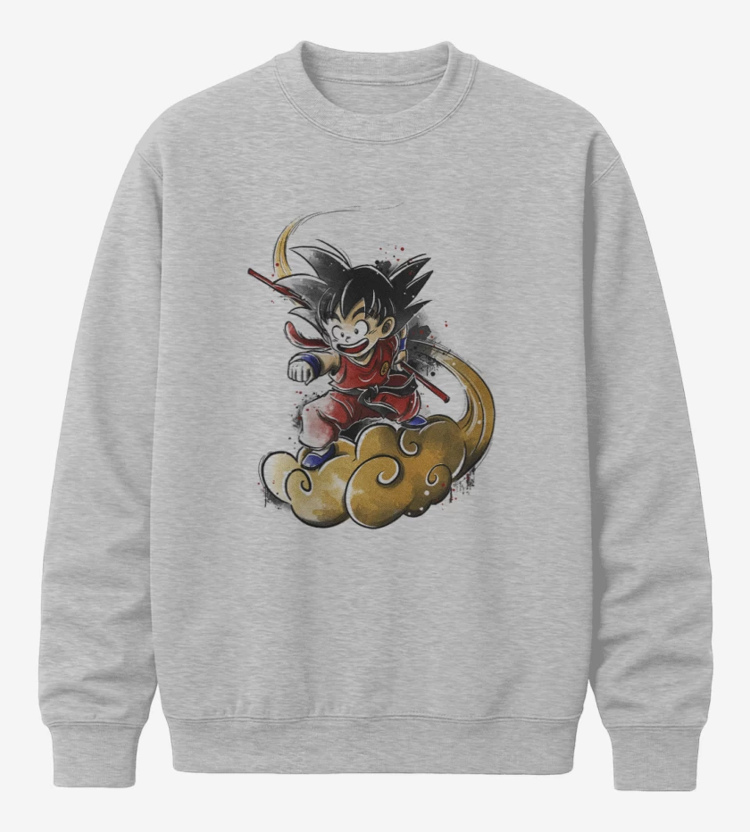 Poleron polo Gris Melange de Gokucillo