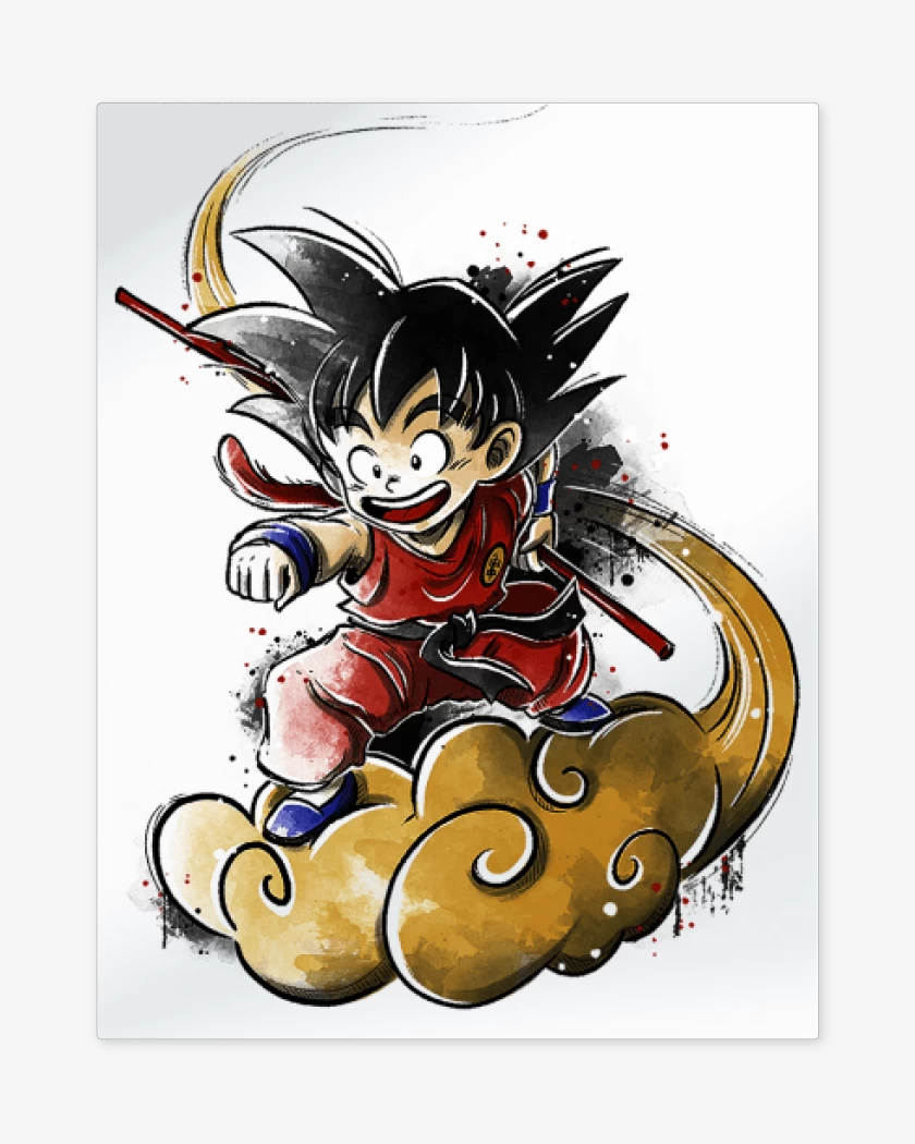 Print metalico Blanco de Gokucillo
