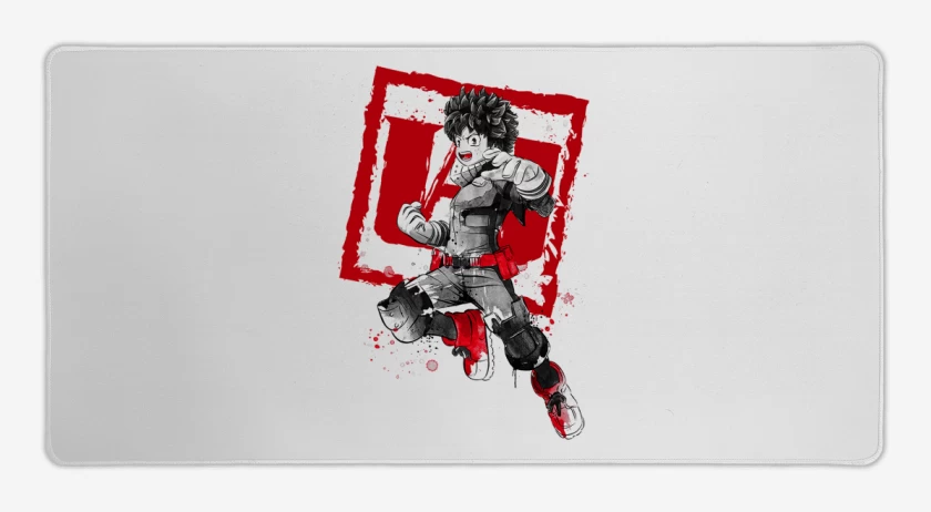 Mouse pad Gamer Blanco de Midoriya