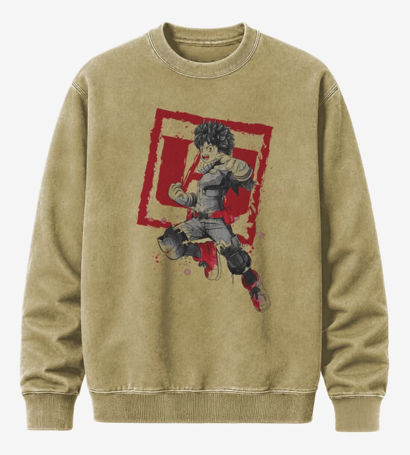 Poleron Polo Acid Wash Beige de Midoriya