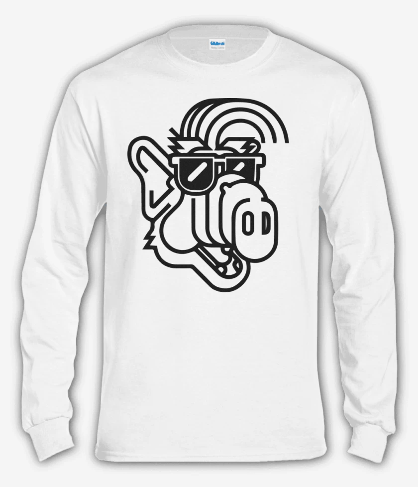 Polera manga larga Blanco de Alf