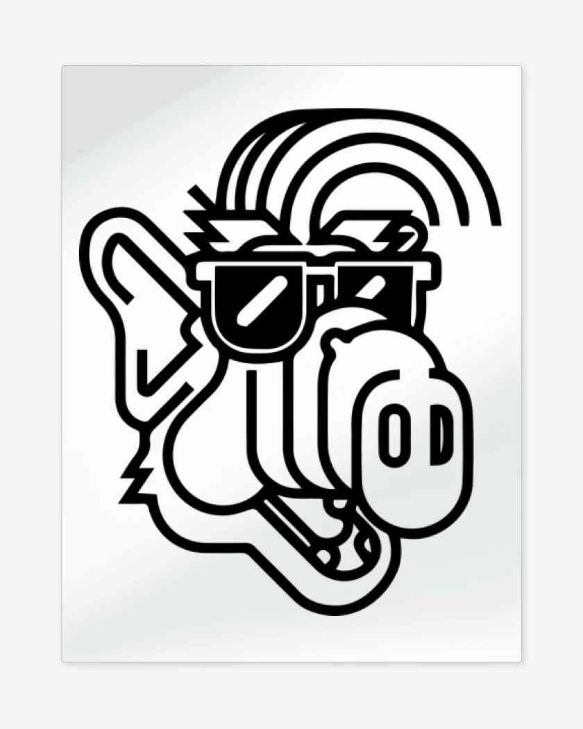 Print metalico Blanco de Alf