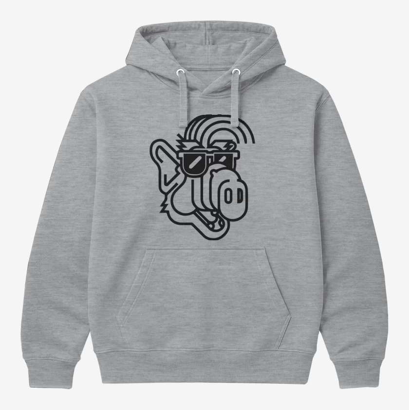 Polerón Canguro Gris Melange de Alf
