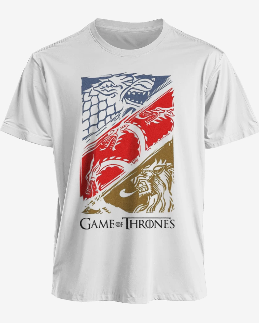 Polera premium Blanco de Game of thrones