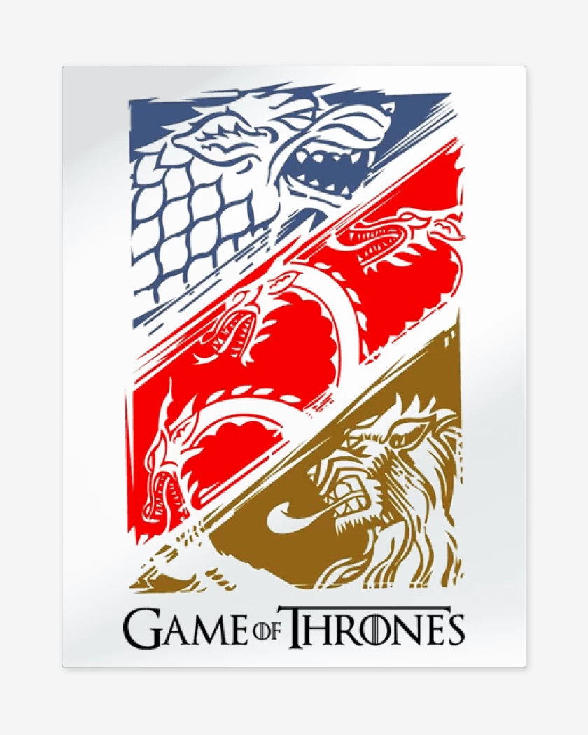 Print metalico Game of thrones