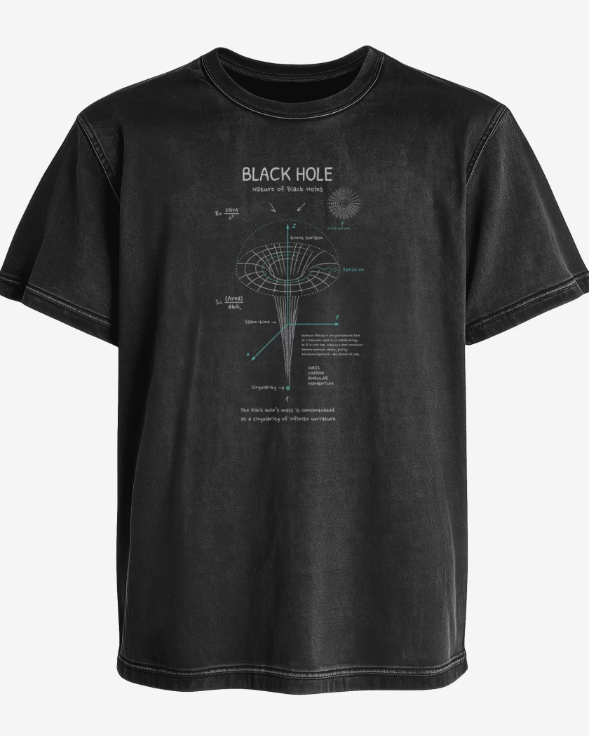 Polera desgastada Negro de Teoria