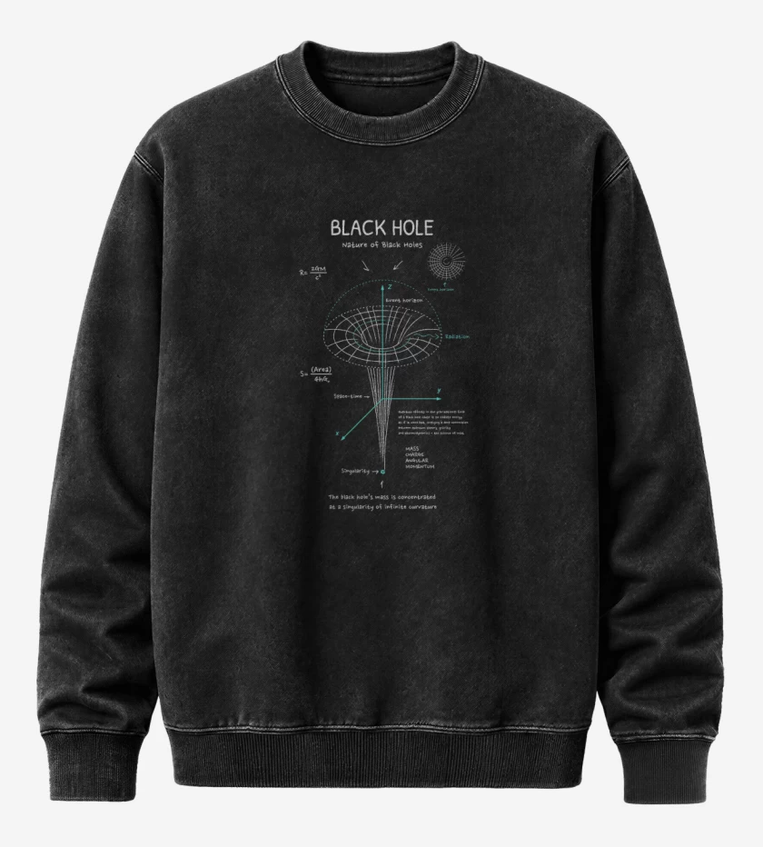 Poleron Polo Acid Wash Negro de Teoria