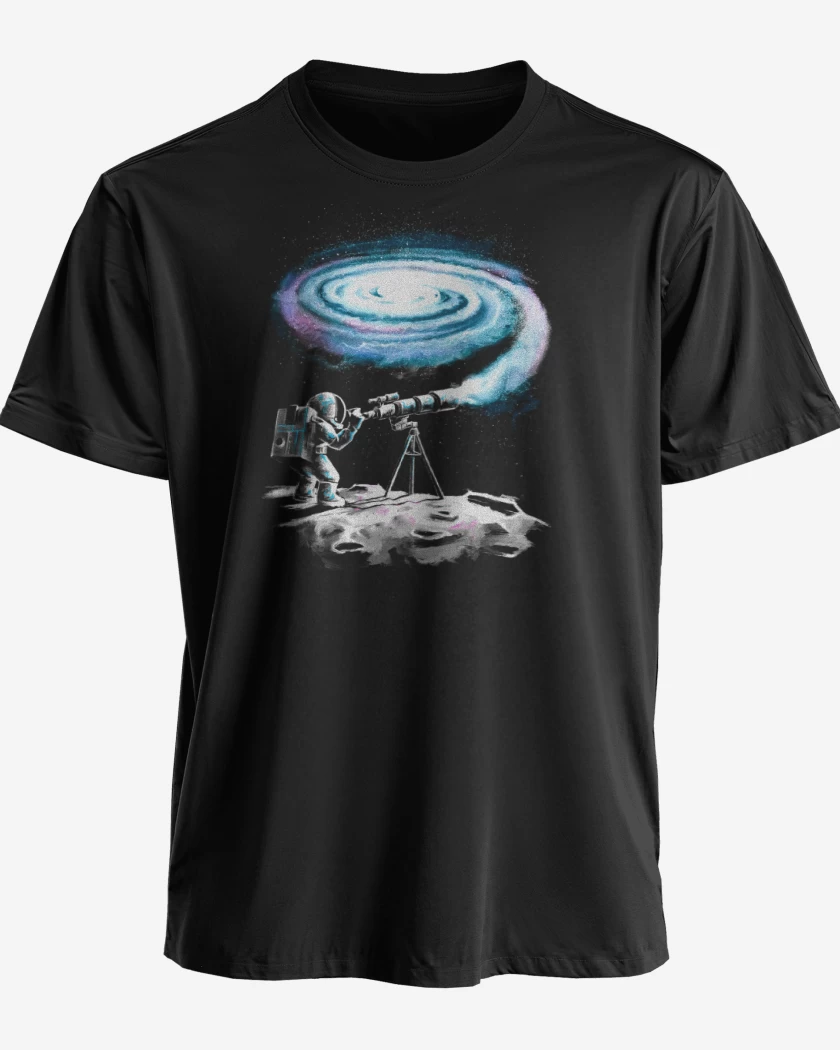 Polera premium Negro de astronauta 2.0