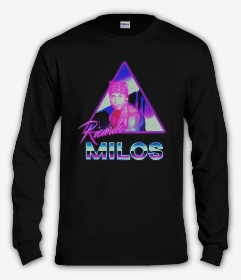 Polera manga larga Negro de Milos