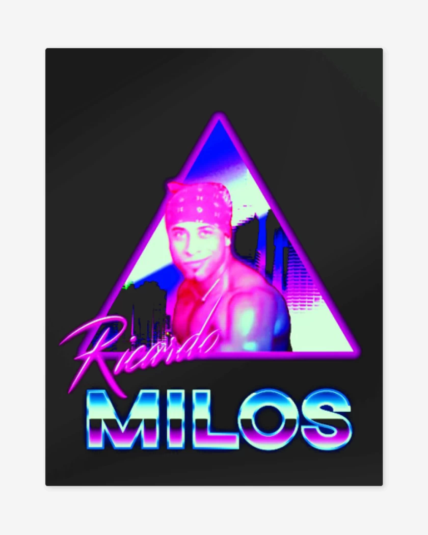 Print metalico Negro de Milos