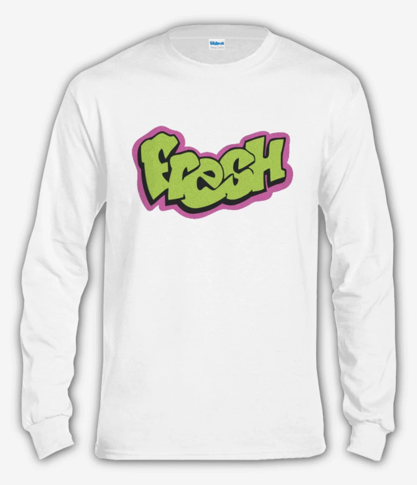 Polera manga larga Blanco de fresco