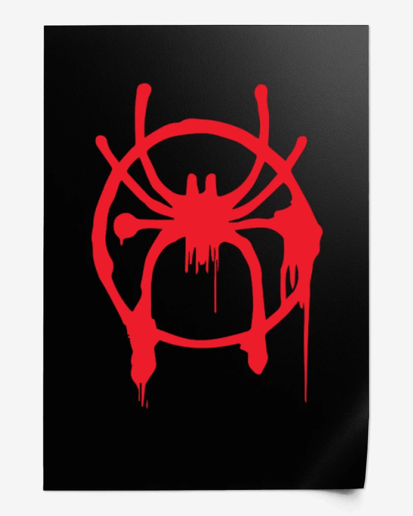 Print Negro de spideruniverso