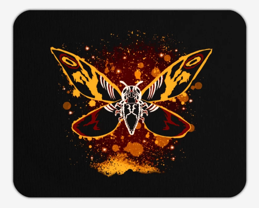 Mousepad Negro de Mothra