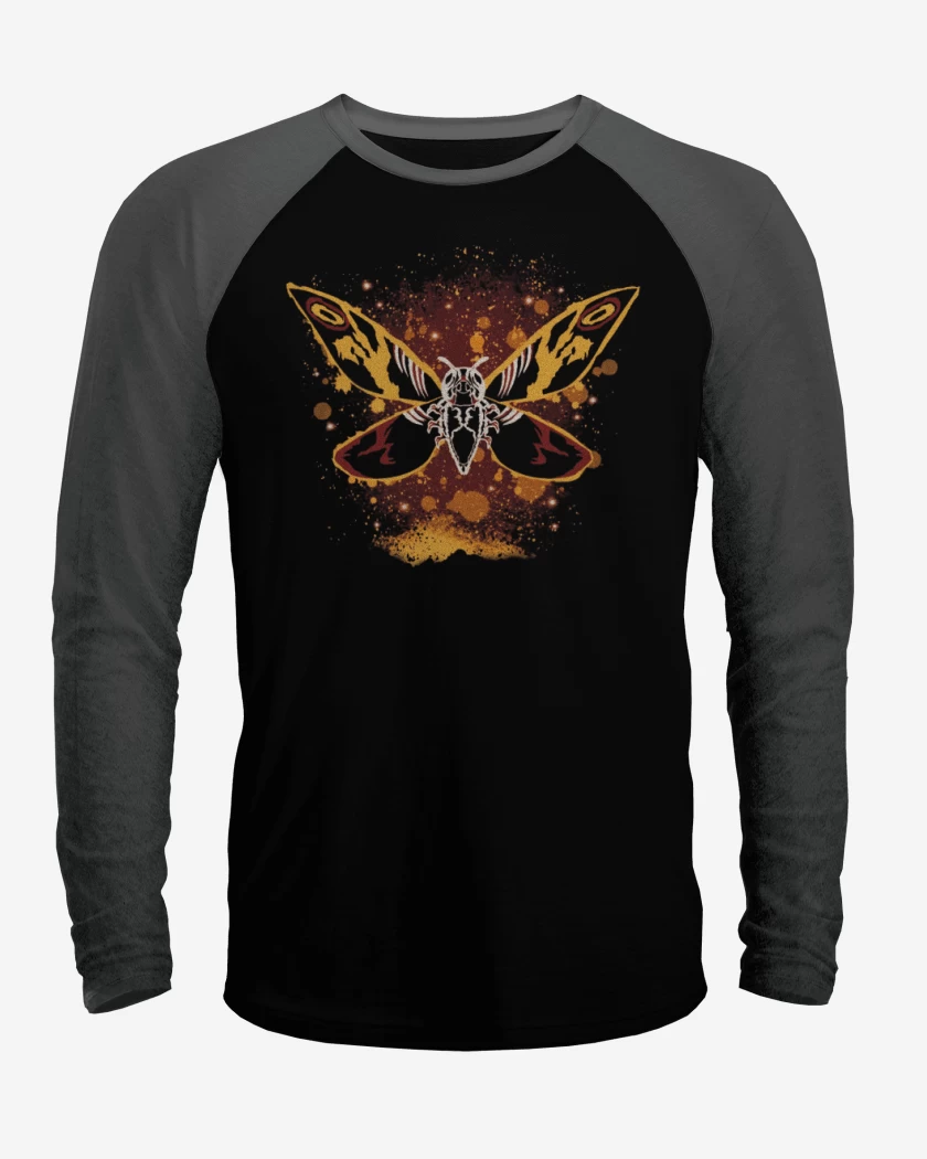 Polera Raglan Negro / Negro Heather de Mothra