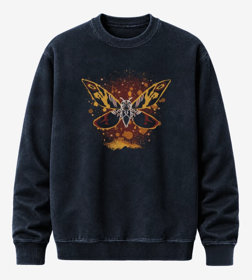 Poleron Polo Acid Wash Azul Marino de Mothra