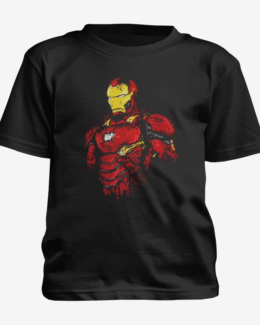 Polera de niño Negro de Chico de hierro infinito