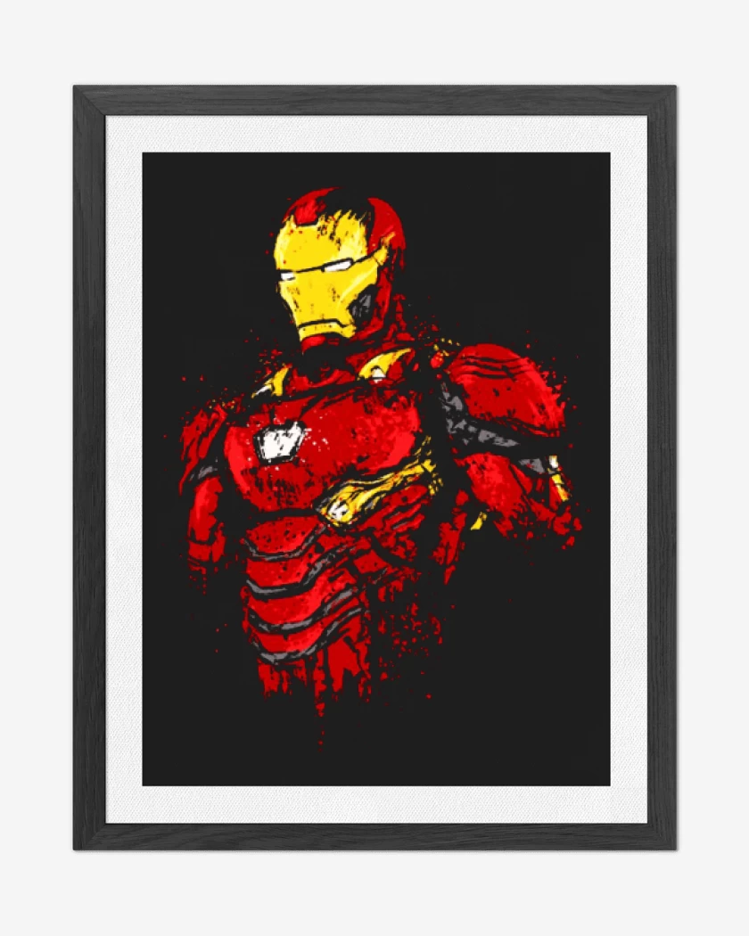 Cuadro decorativo Chico de hierro infinito