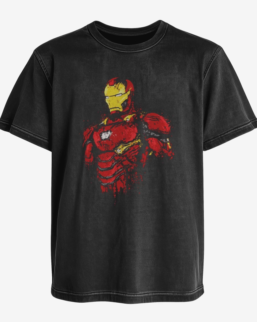 Polera desgastada Chico de hierro infinito
