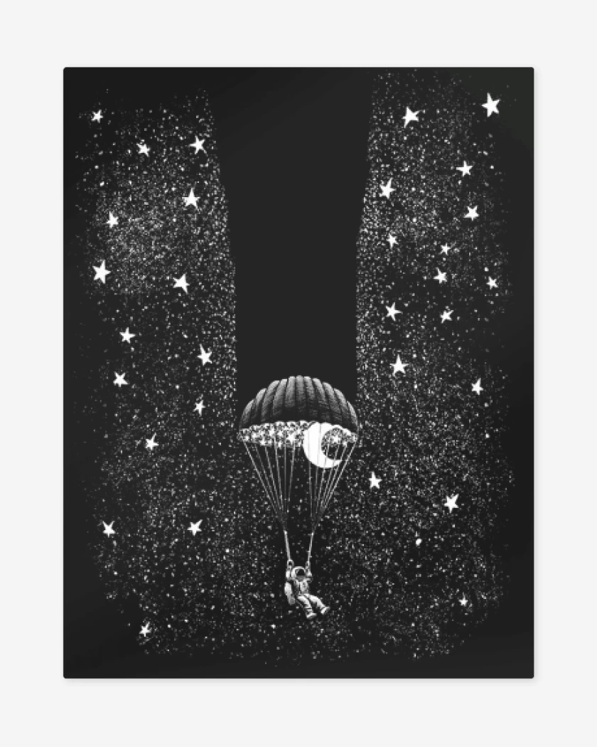 Print metalico Astronauta X