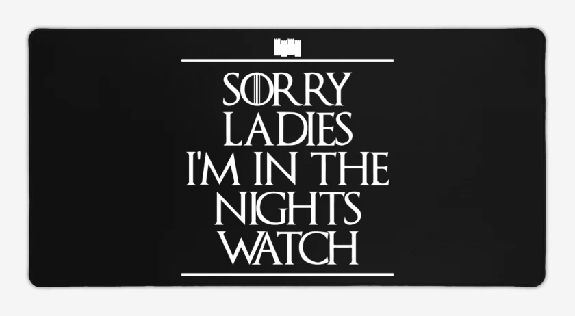 Mouse pad Gamer Negro de In The Night Watch