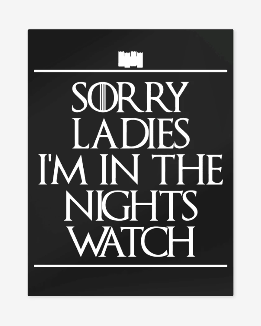 Print metalico Negro de In The Night Watch