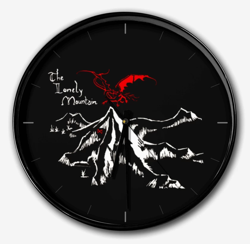 Reloj Negro de Montaña solitaria