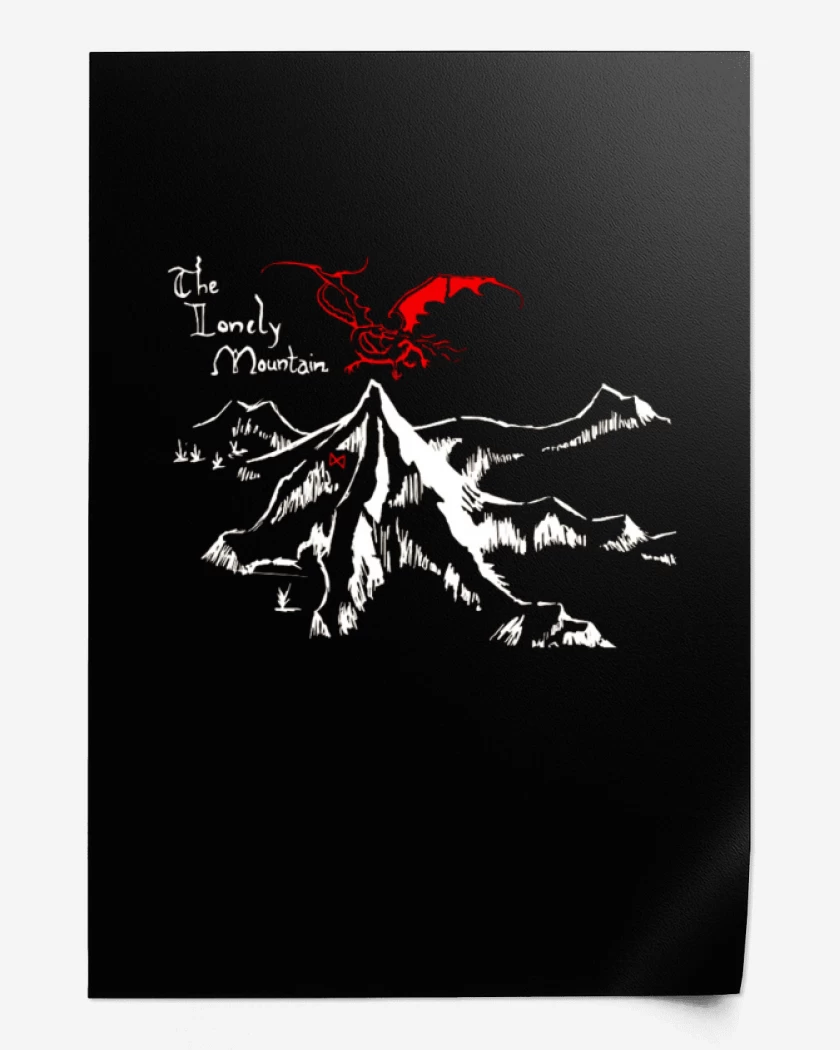 Print Montaña solitaria