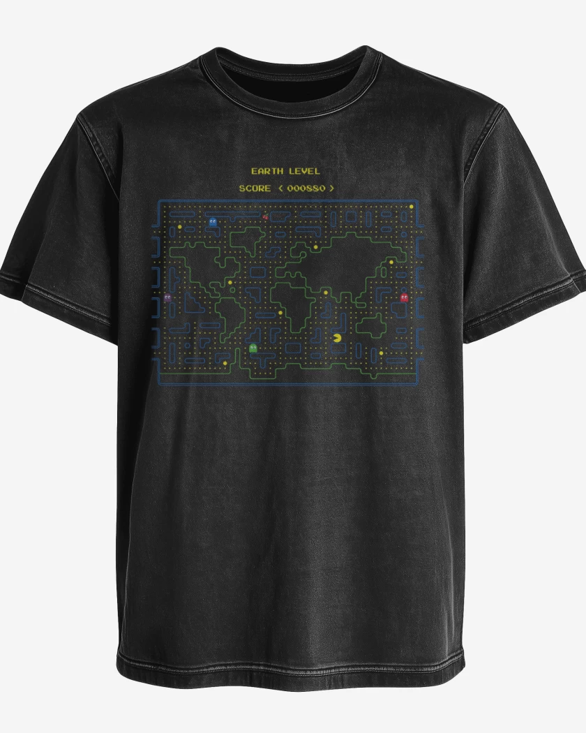 Polera desgastada Earth Level