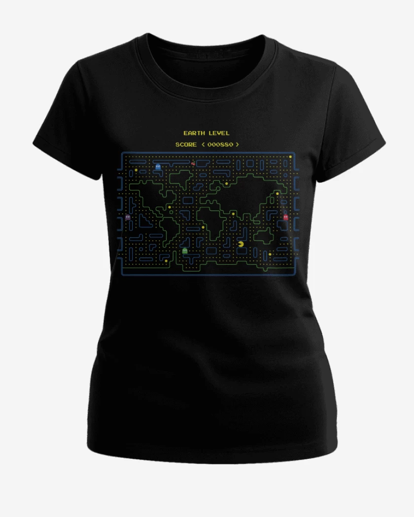 Polera de Mujer Negro de Earth Level