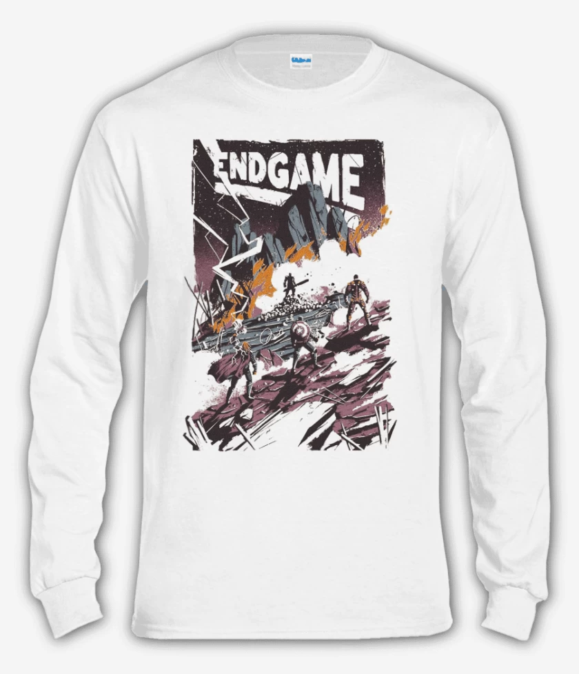 Polera manga larga Blanco de End game