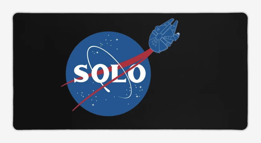 Mouse pad Gamer Negro de Nasa solo