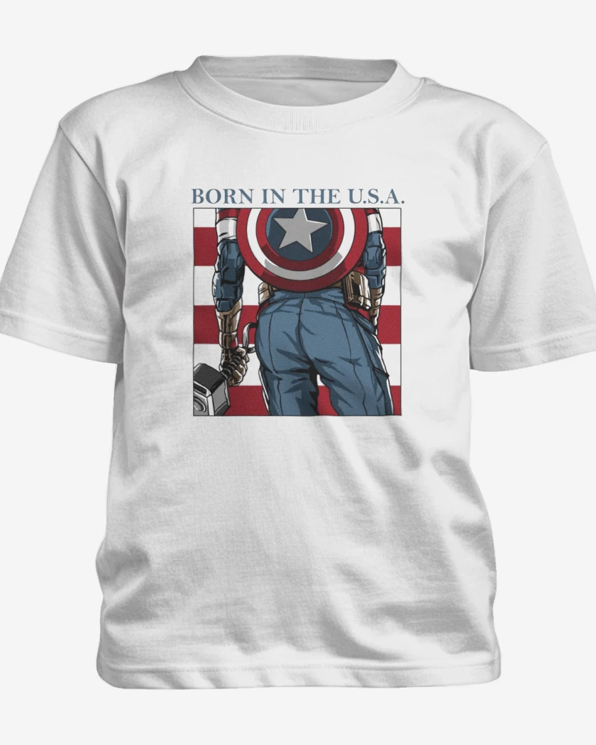 Polera de niño Blanco de Born in the u.s.a