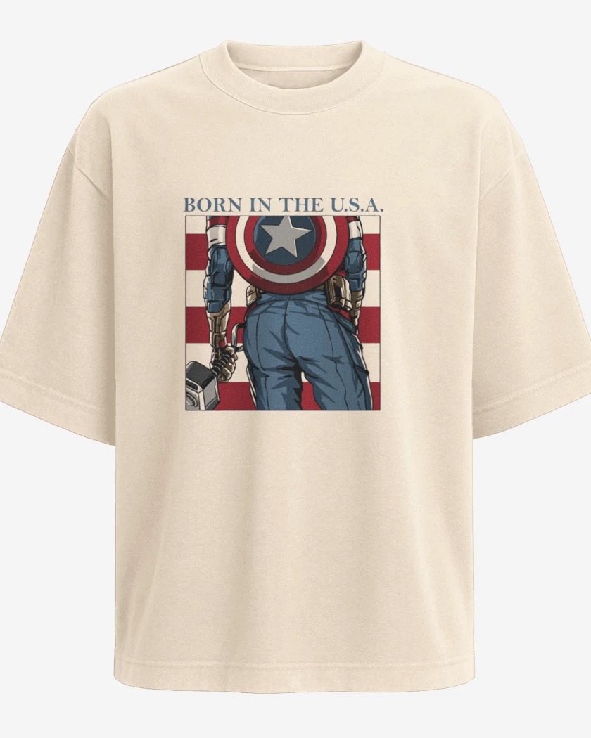 Polera Oversize Born in the u.s.a