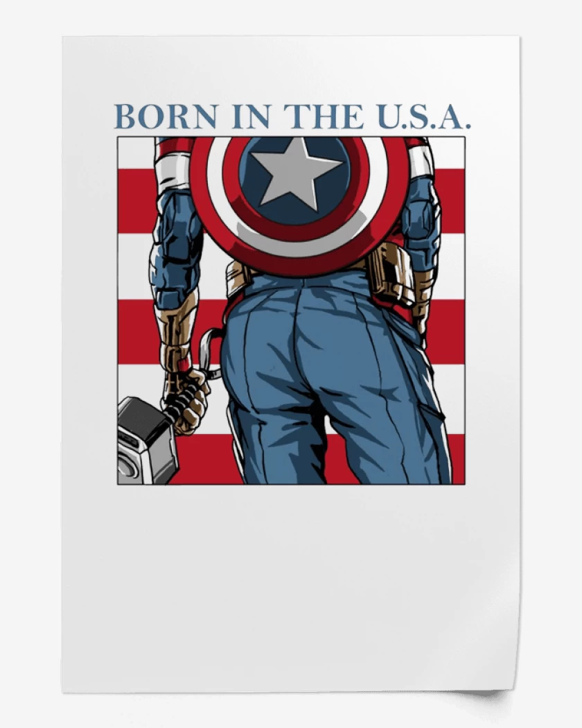 Print Born in the u.s.a