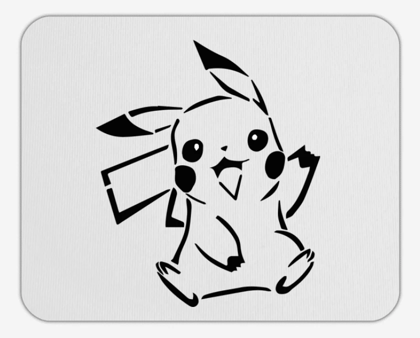 Mousepad Blanco de Pikachu
