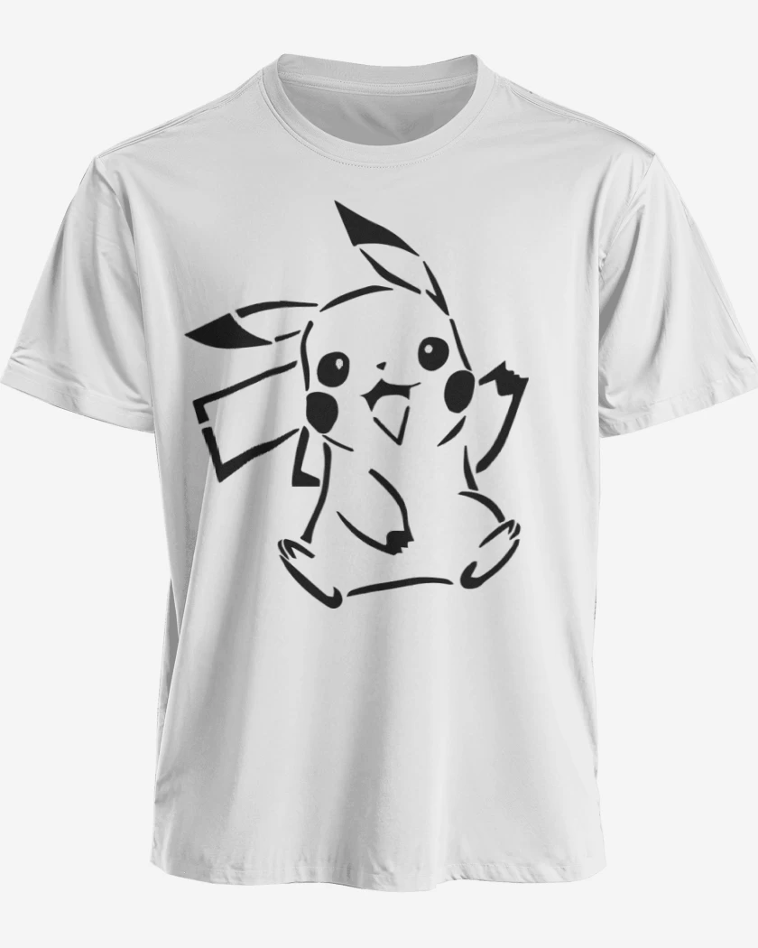 Polera premium Blanco de Pikachu