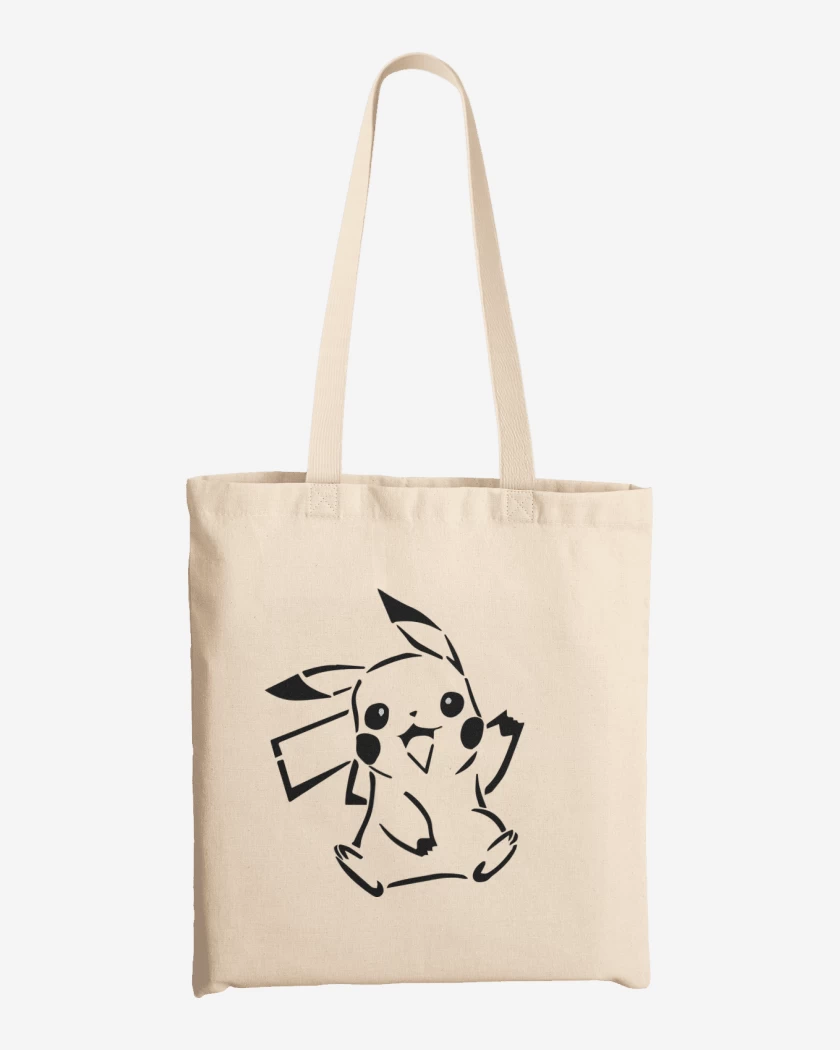 Totebag Blanco de Pikachu