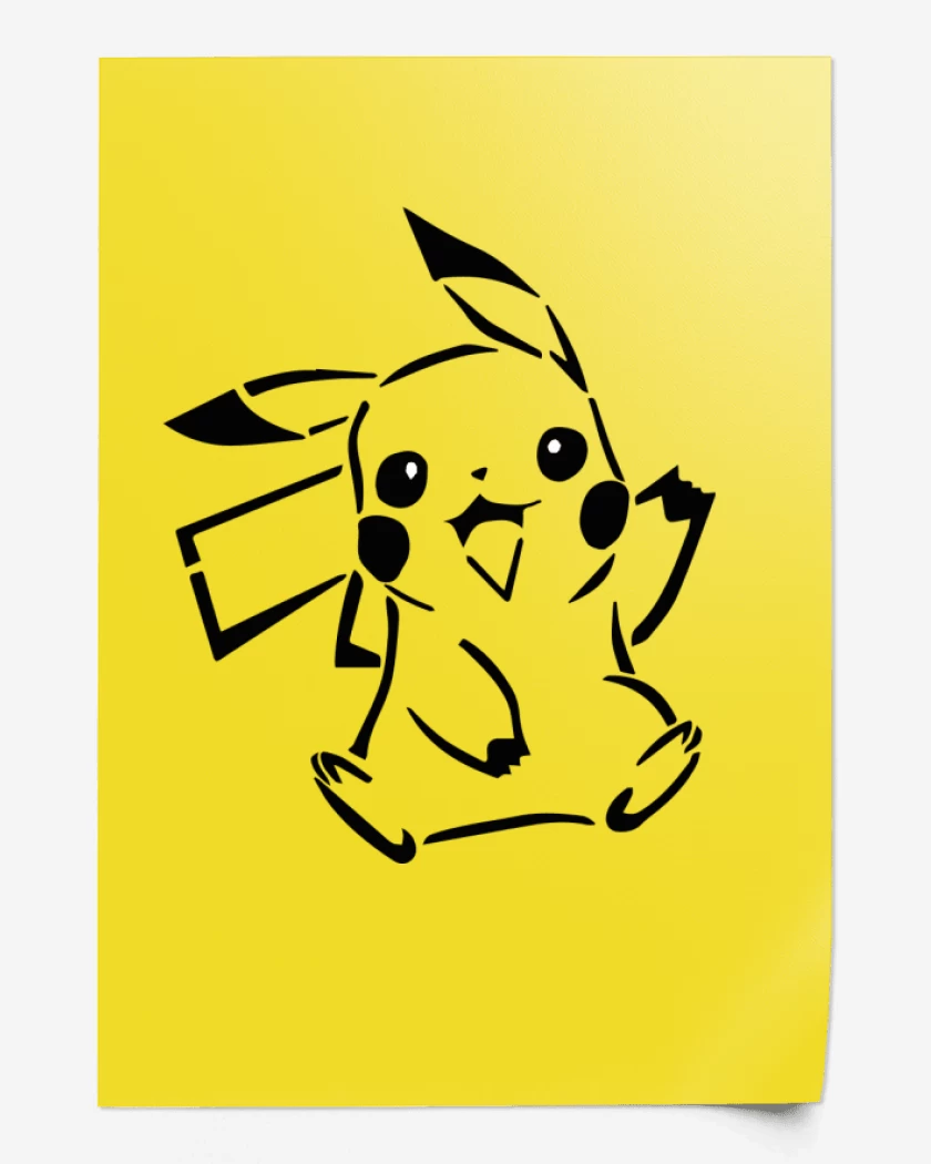 Print Amarillo de Pikachu