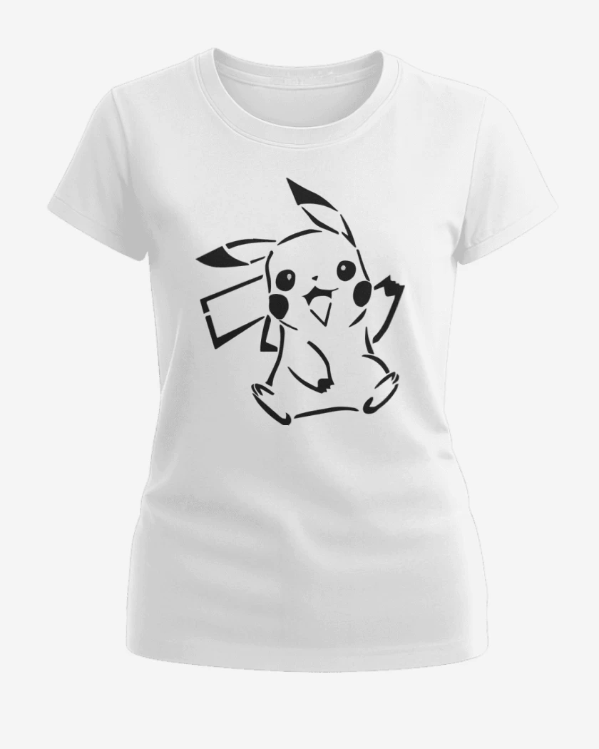 Polera de Mujer Blanco de Pikachu