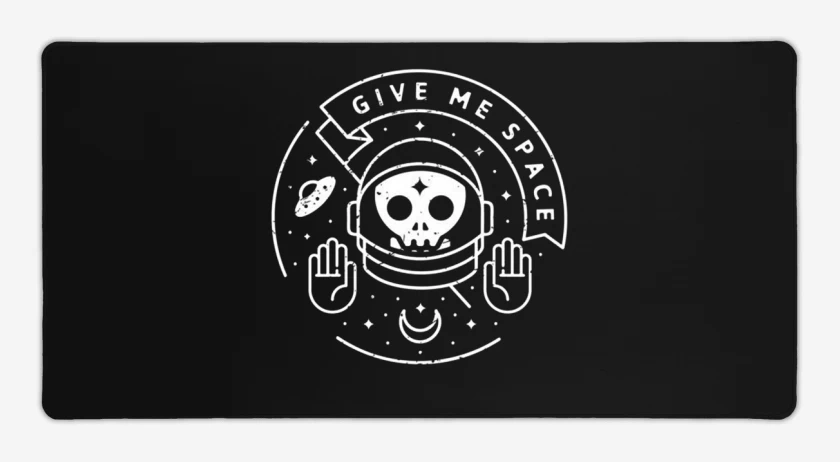 Mouse pad Gamer Negro de Give me space