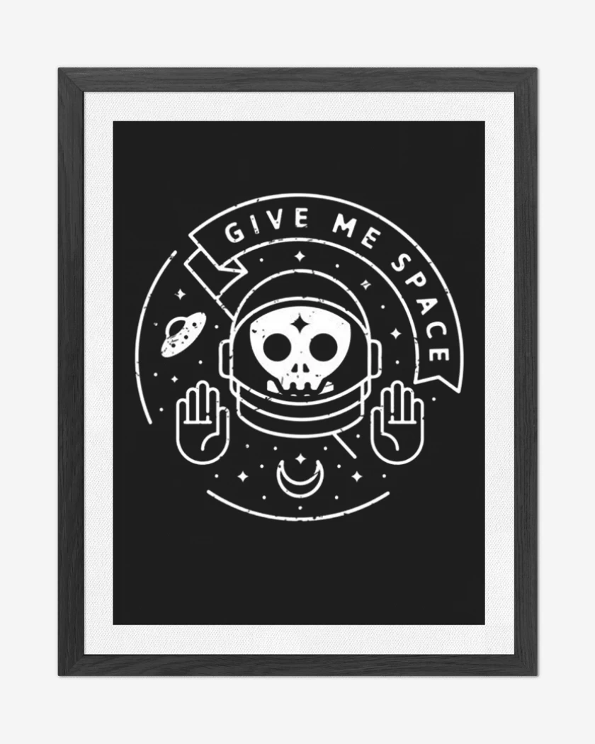 Cuadro decorativo Negro de Give me space