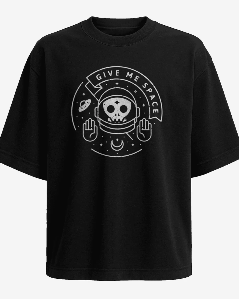 Polera Oversize Negro de Give me space