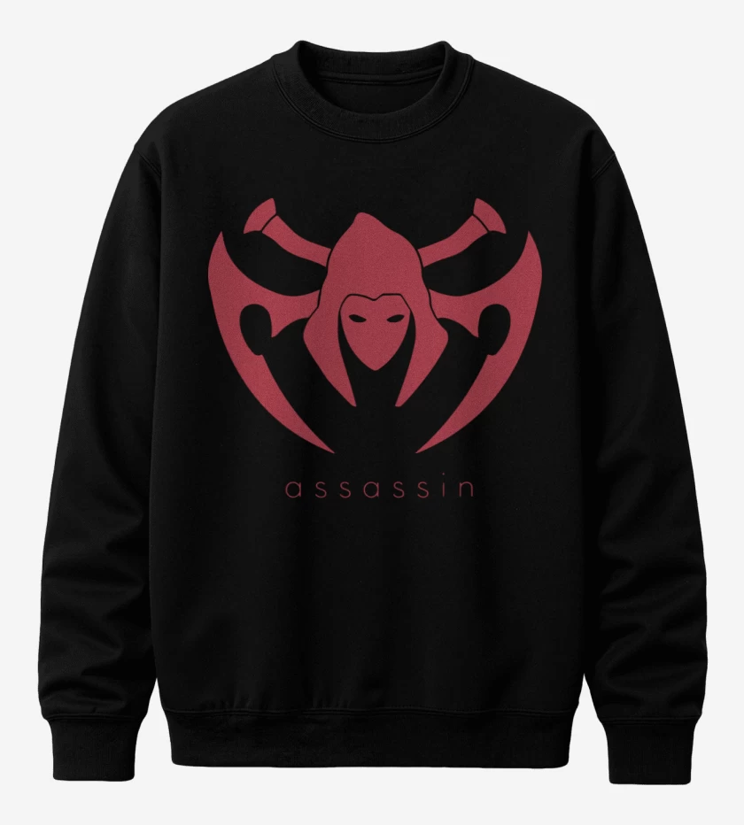 Poleron polo Negro de Assassin