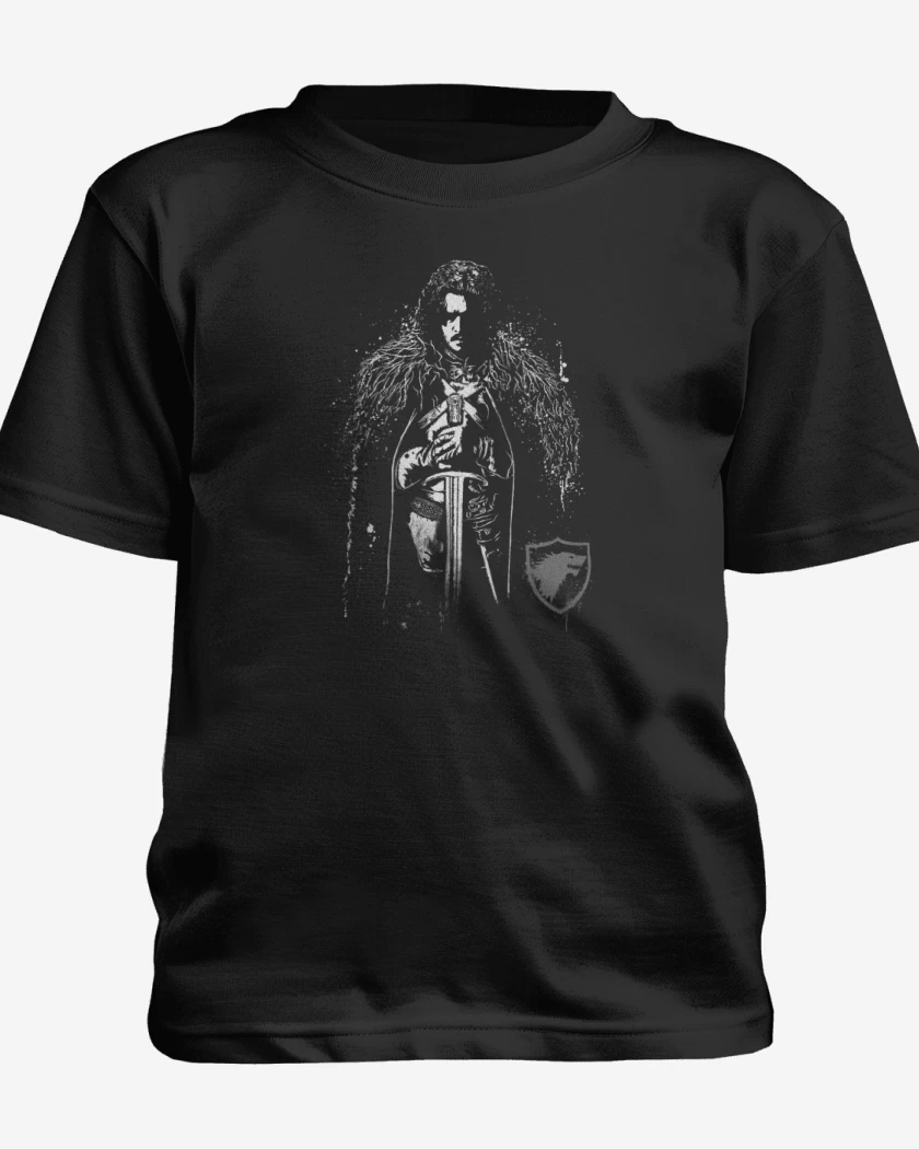 Polera de niño Negro de Jon Snow