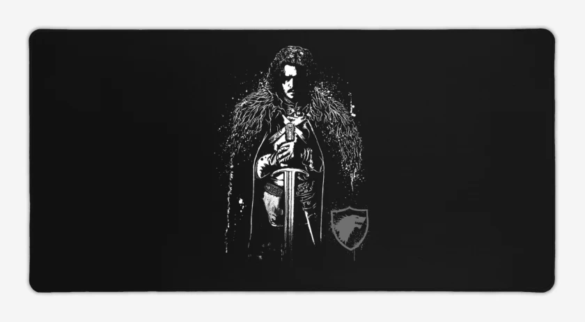 Mouse pad Gamer Negro de Jon Snow