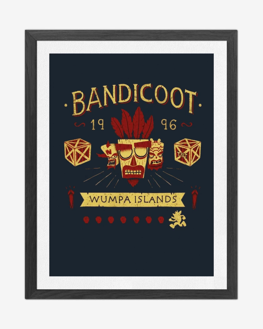 Cuadro decorativo Bandicoot wumpa islands