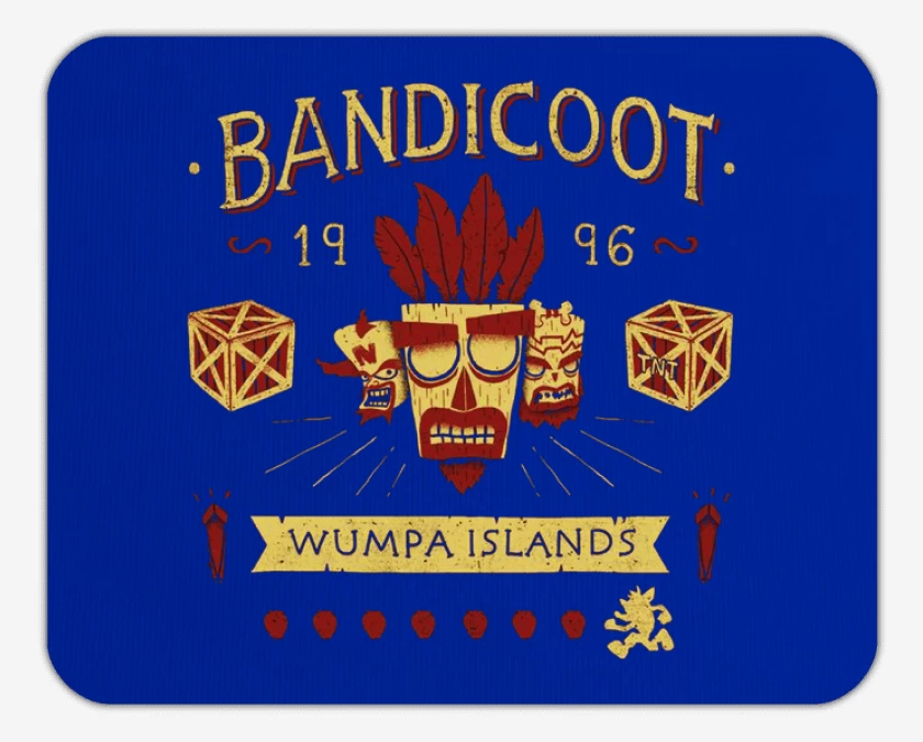 Mousepad Bandicoot wumpa islands