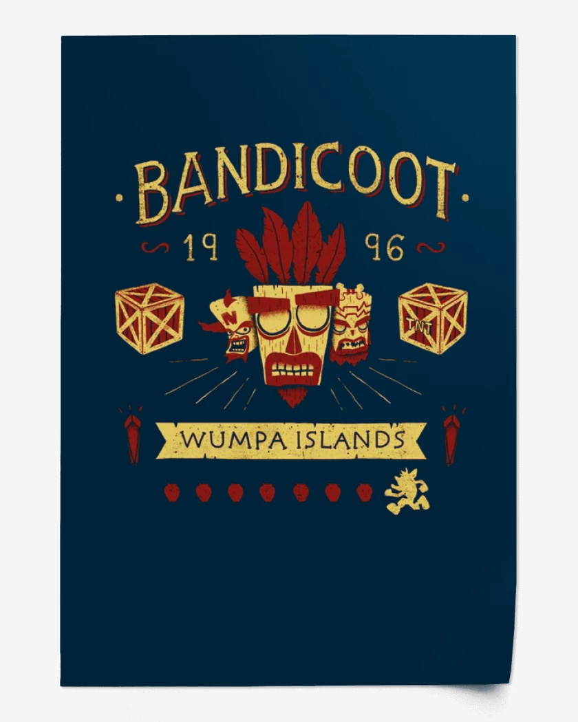 Print Bandicoot wumpa islands