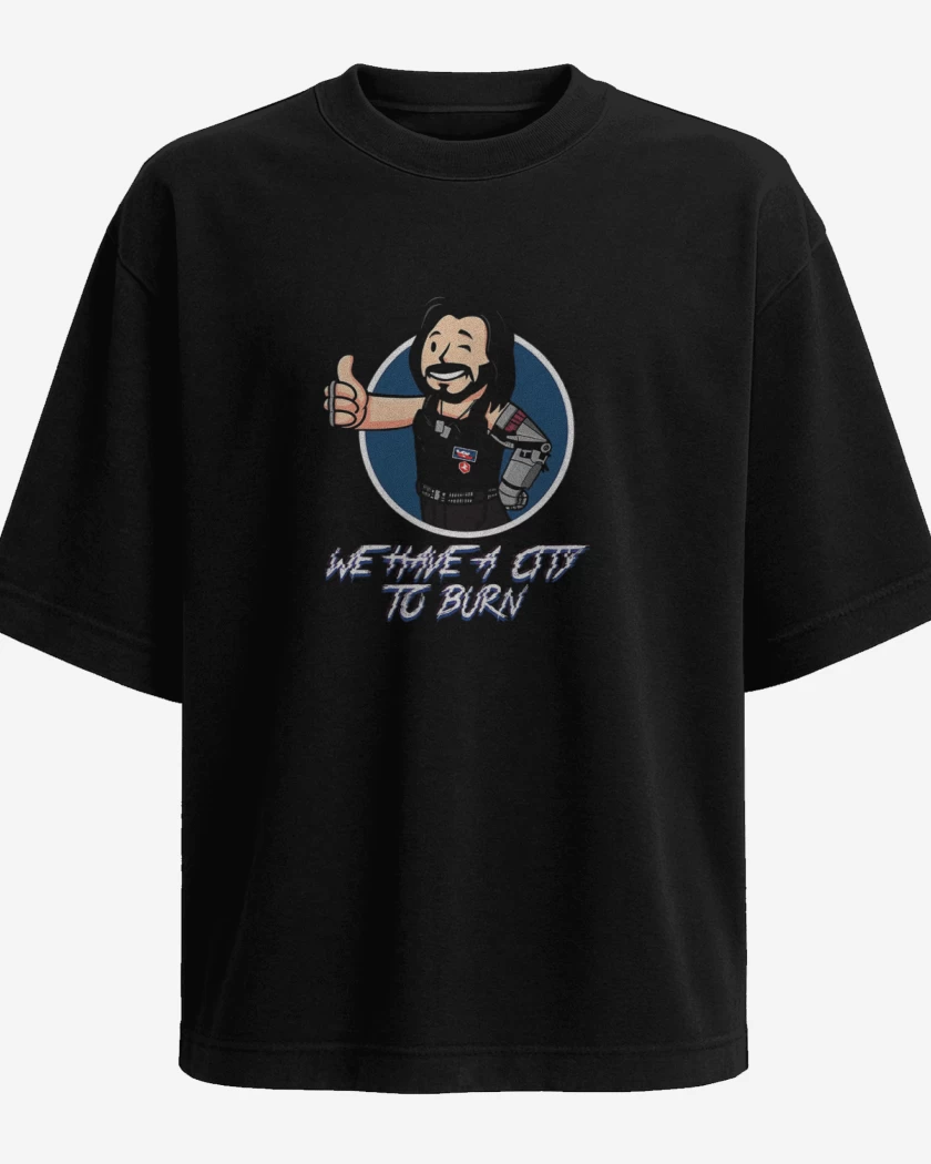 Polera Oversize Cyberpunk we have a city to burn