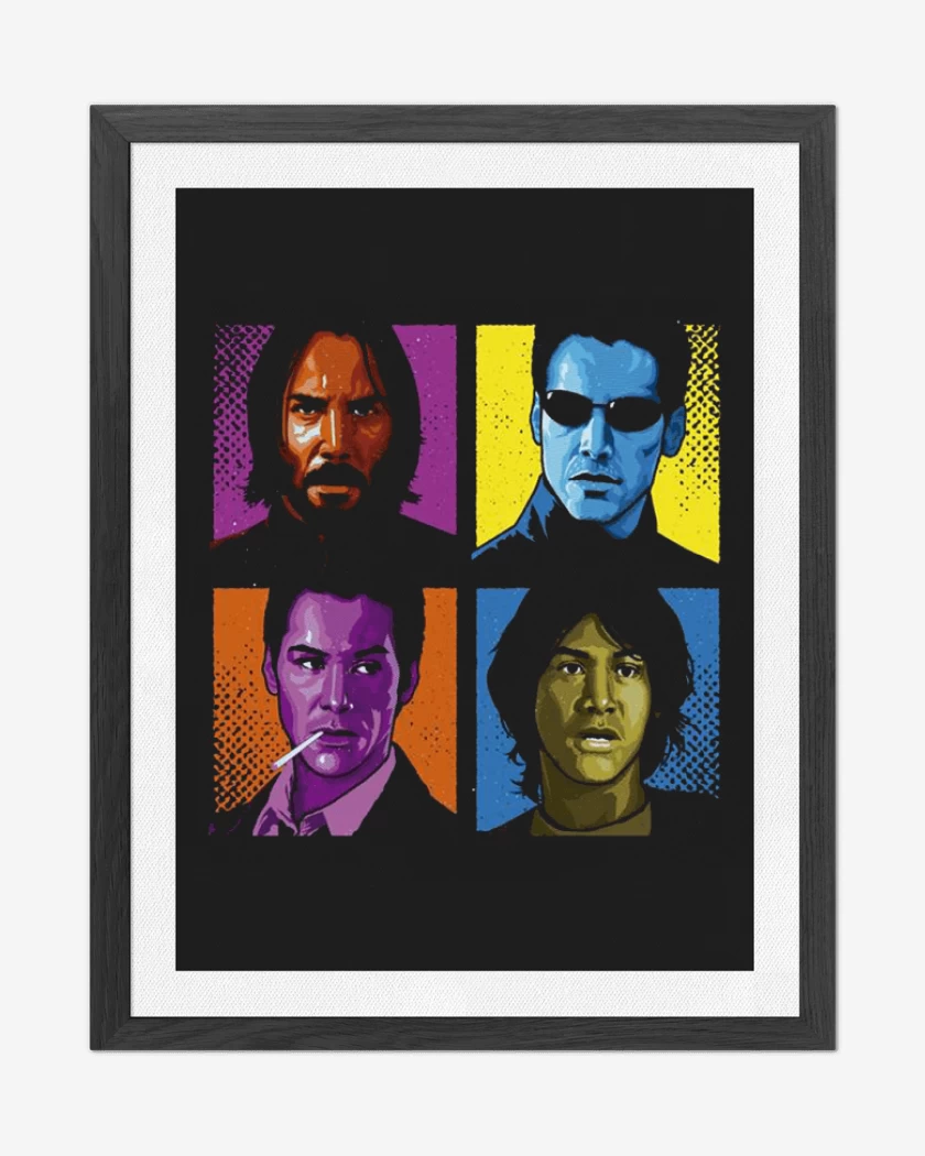 Cuadro decorativo Negro de keanu reeves